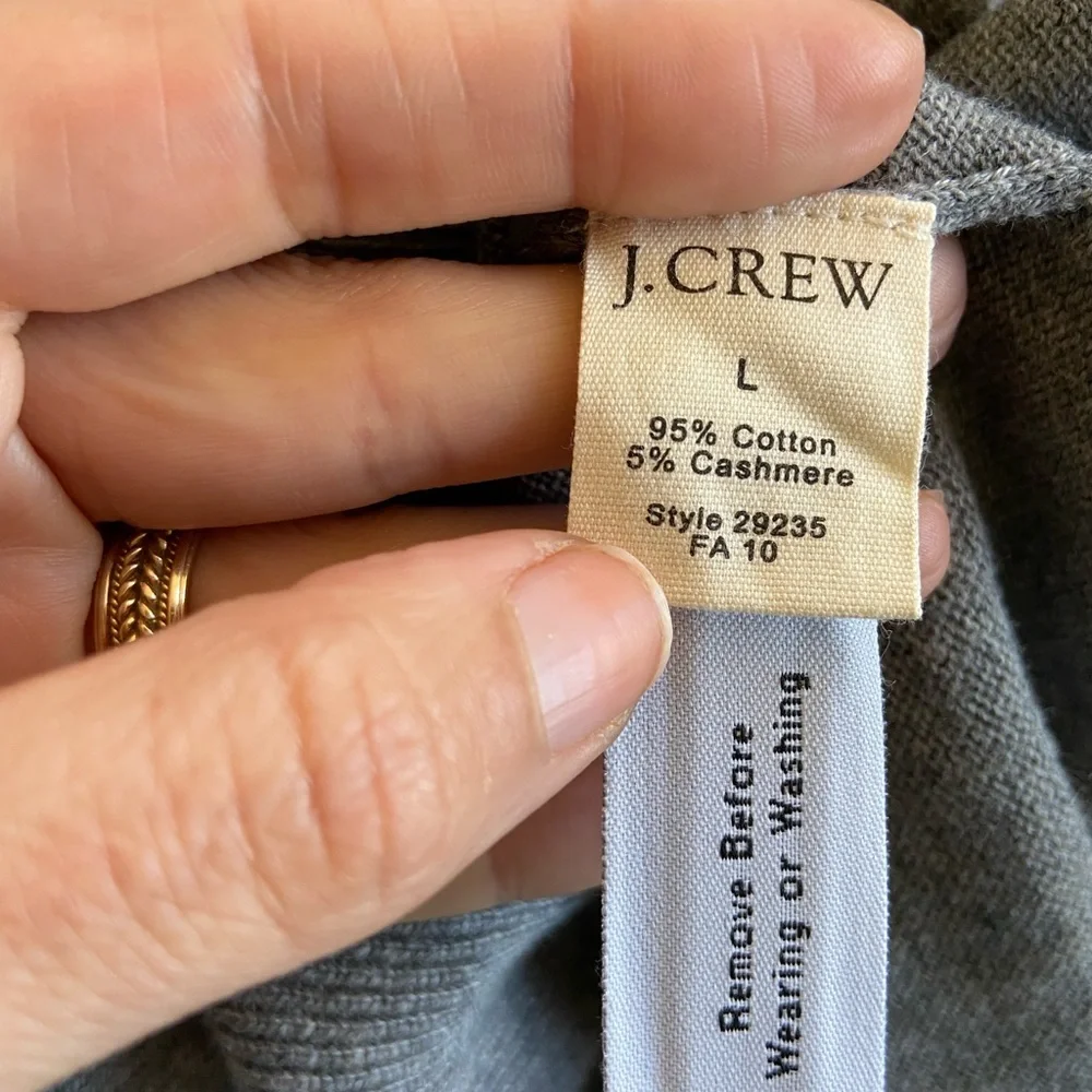 J. Crew Cashmere Cotton Blend Pullover Sweater